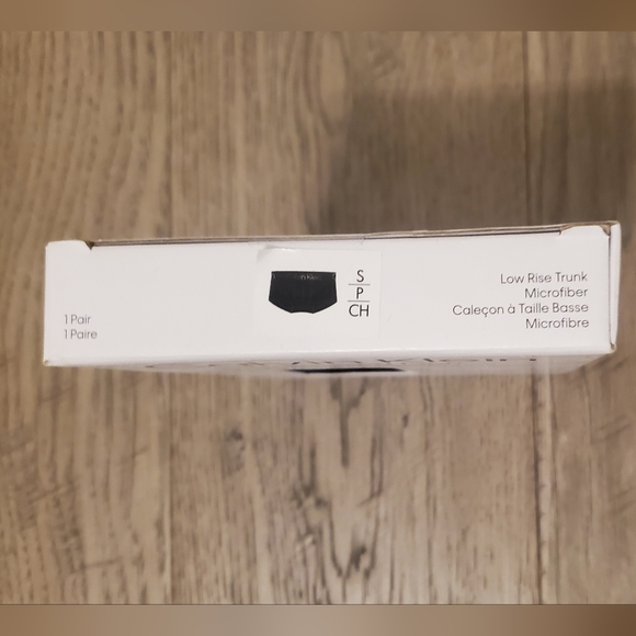 Calvin Klein BLACK Microfiber Trunk Underwear - Size SMALL MENS - Picture 3 of 5